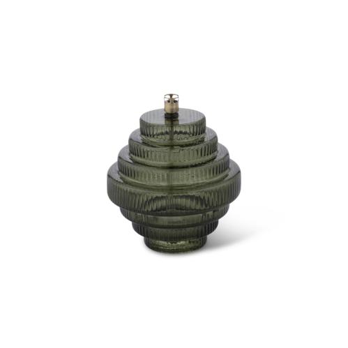Oljelampe - Twin - Glass Grønn - Ø15 x 17,5 cm - www.frokenfraken.se