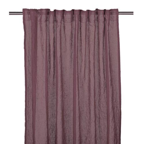 Gardiner - Multiband - Skrynklig - Ljung - 2 X 130 X 280cm - www.frokenfraken.se