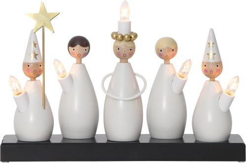 Adventsstake Luciakör - 22 cm - www.frokenfraken.se