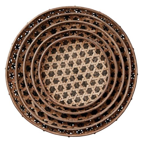 Brickor - set om 5 - Natur - Ø43 x 9 cm - www.frokenfraken.se