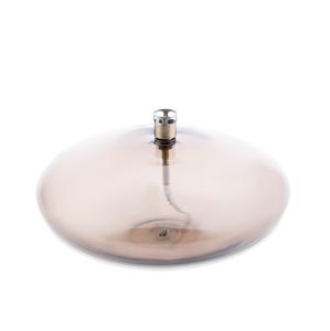 Oljelampe - Glass - Rund Plattform - Champagne - Ø18 cm - www.frokenfraken.se
