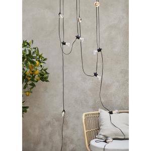 Lyslenke - Selecta - Svart - 18 LED - Utendørs - 13 m - www.frokenfraken.se