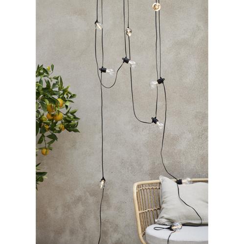 Ljusslinga - Selecta - Svart - 10 LED - Utomhus - 7,2 m - www.frokenfraken.se