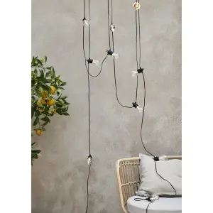 Lyslenke - Selecta - Svart - 18 LED - Utendørs - 13 m - www.frokenfraken.se