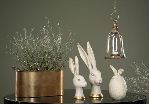 Hare - Vit/Gull - XL - 12 x 27 cm - www.frokenfraken.se