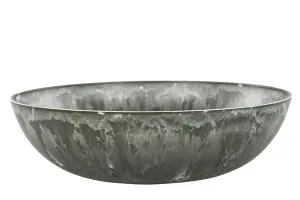 Skål - Betong - Grå - 38 x 10 cm - www.frokenfraken.se