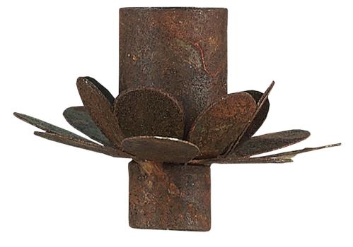 Lysstake for Juletrelys Blomst Rustikk Håndlaget - Ø5 X 3,5 CM - www.frokenfraken.se