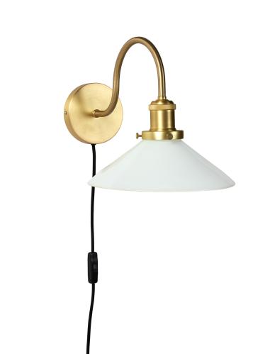Vegg lampe - Axel - Opal 25cm - www.frokenfraken.se