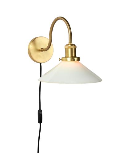 Vegg lampe - Axel - Opal 25cm - www.frokenfraken.se