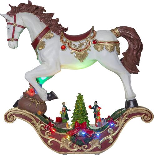 Gunghest - Juledekorasjon - 45 cm - www.frokenfraken.se