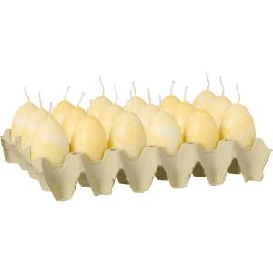 Egglys - Marmorert i gult - 6 cm - www.frokenfraken.se
