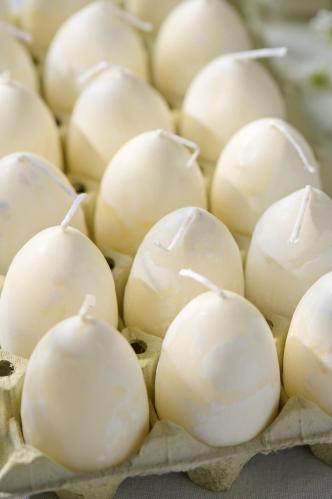 Egglys - Melert i varmt hvitt - www.frokenfraken.se