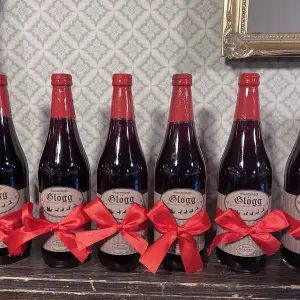 Gammeldags Gløgg - Flaske med sløyfe - 65 cl - www.frokenfraken.se