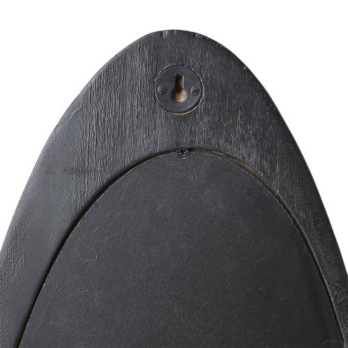 Spegel - Portland - Svart oval träram - 100 x 31 cm - www.frokenfraken.se
