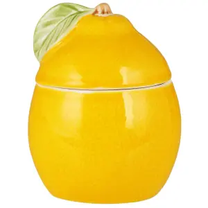 Burk med lokk - Sitron - 11 x 8,5 cm - www.frokenfraken.se