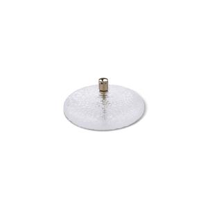 Oljelampe - Hamret Glass - Rund Plate - Messing - Ø14 cm - www.frokenfraken.se