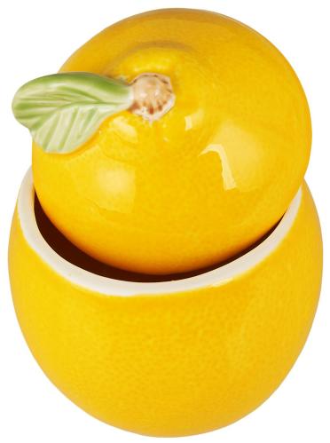 Burk med lokk - Sitron - 11 x 8,5 cm - www.frokenfraken.se