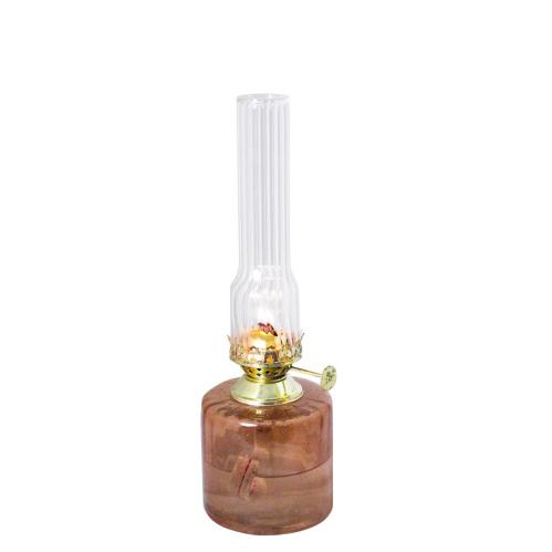 Fotogenlampe - Elvira Lysbrun Liten - Brun - Ø8 x H25 cm - www.frokenfraken.se