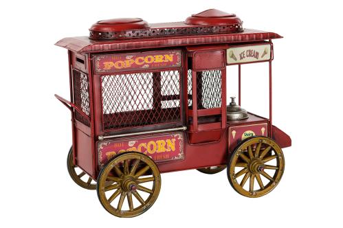 Popcornvogn - Metall/Rød - 30 x 16 x 25 cm - www.frokenfraken.se