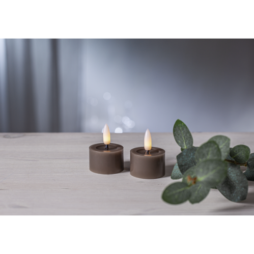 Batterilys - LED Votivlys 5 cm - Flamme Flow - Mauldyr - 2 stk - www.frokenfraken.se