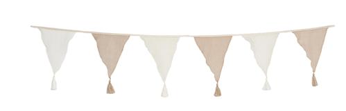 Tygvimpel - Vit/Beige - 4 meter - www.frokenfraken.se