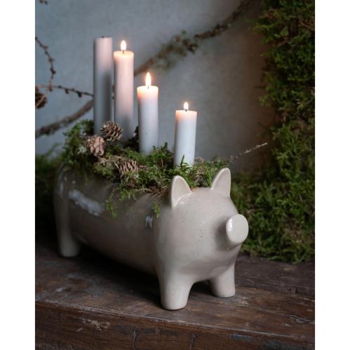 Krukke - Gris - Brun - 40 x 11 x 16 cm - www.frokenfraken.se
