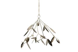 Mistel - Juldekorasjon - Champagne/Metall - 30 x 19 cm - www.frokenfraken.se