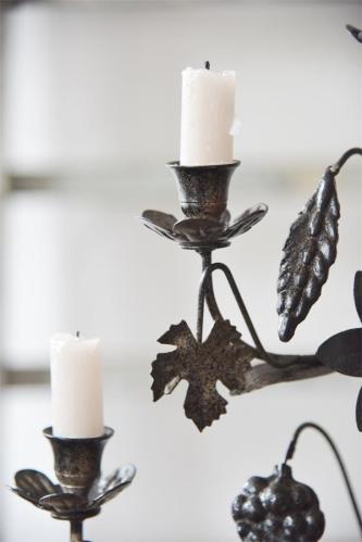 Lysstake - Kirke lysestake - Mørk metall - 45 cm - www.frokenfraken.se