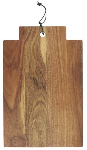 Skjærebrett med bredt skaft i oljet akasietre - 45 x 30 x 1,5 CM - www.frokenfraken.se