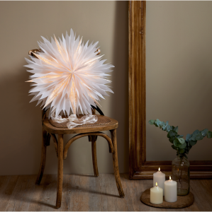 Adventsstjerne - Papir Dis - 60 cm - www.frokenfraken.se