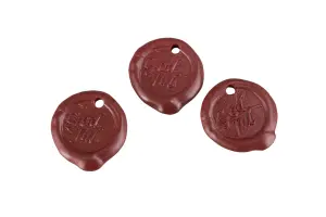 God Jul Sigill - Rød - 4 cm - www.frokenfraken.se