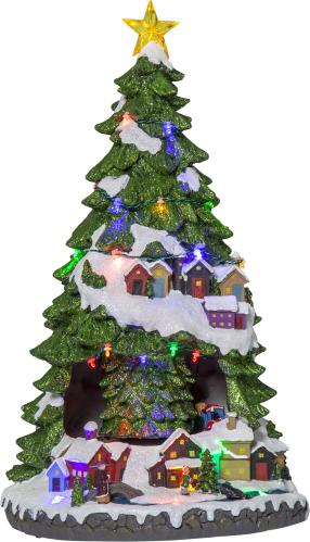 Dekorasjonslandsby - Tog som kjører rundt juletre - 45 cm - www.frokenfraken.se