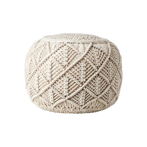 Sittepuff - Elfenben - Ø40 x 35 cm - www.frokenfraken.se
