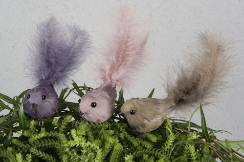 Fåglar med clips- 3-pack - Dusty - www.frokenfraken.se
