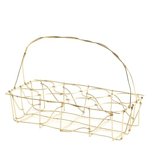 Trådkorg for 8 glass - Gull - www.frokenfraken.se
