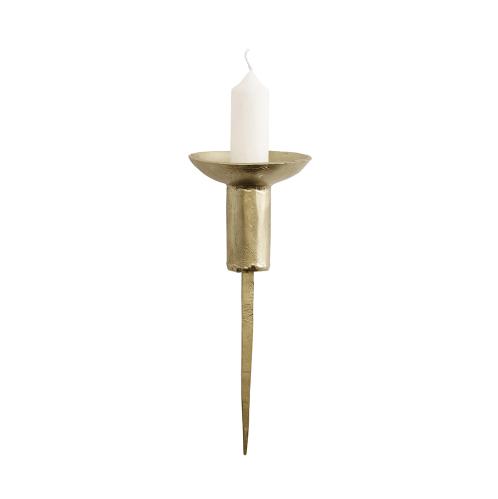 Lysholder - Spiker - Messing - 17cm - www.frokenfraken.se