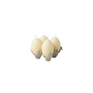 Hønsegg - 4-pakning - Gul - 10 cm - www.frokenfraken.se