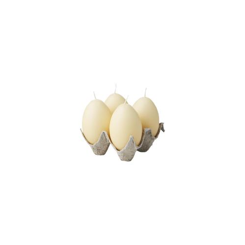 Hønsegg - 4-pakning - Gul - 10 cm - www.frokenfraken.se