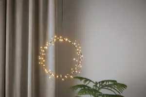 Krans med belysning - 24 cm - www.frokenfraken.se