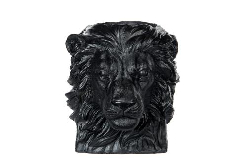 Krukke - Stor løve - Svart/Brun - 27 x 24 x 26 cm - www.frokenfraken.se