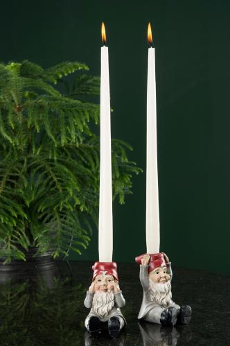 Lysstake - 1. - Tomte Grå - 12 cm - www.frokenfraken.se