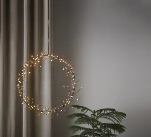 Krans med belysning - 35 cm - www.frokenfraken.se