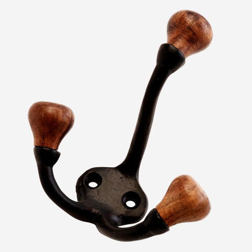 Krok med 3 treknagger - 8 cm - www.frokenfraken.se