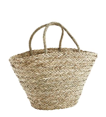 Flätet veskekurv - Jute - 65 x 35 cm - www.frokenfraken.se