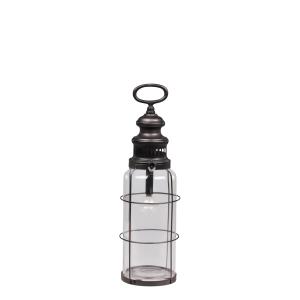 Fransk låve lykt med lyspære og timer – 42 x Ø12 cm - www.frokenfraken.se