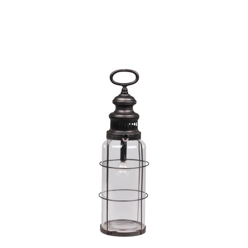 Fransk låve lykt med lyspære og timer – 42 x Ø12 cm - www.frokenfraken.se