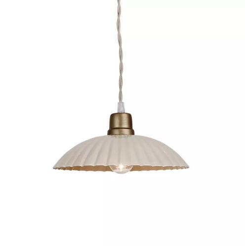 Taklampe - Vinduslampe - Ingrid - Beige - Ø23,5 x 3,5 cm - www.frokenfraken.se