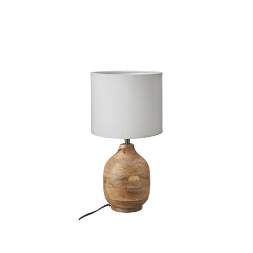 Bordslampe med skjerm - 2-pakning - Aura - Tre - 13 x 24 cm - www.frokenfraken.se