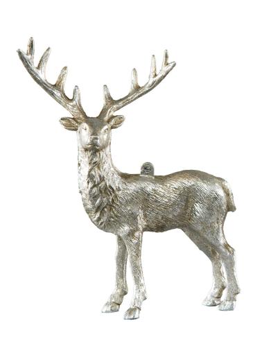 Julepynt - Hjortekrone - Hengende - Champagnegull - www.frokenfraken.se