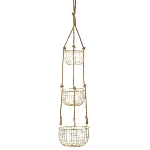 Hengende kurver i tau - Gull - www.frokenfraken.se